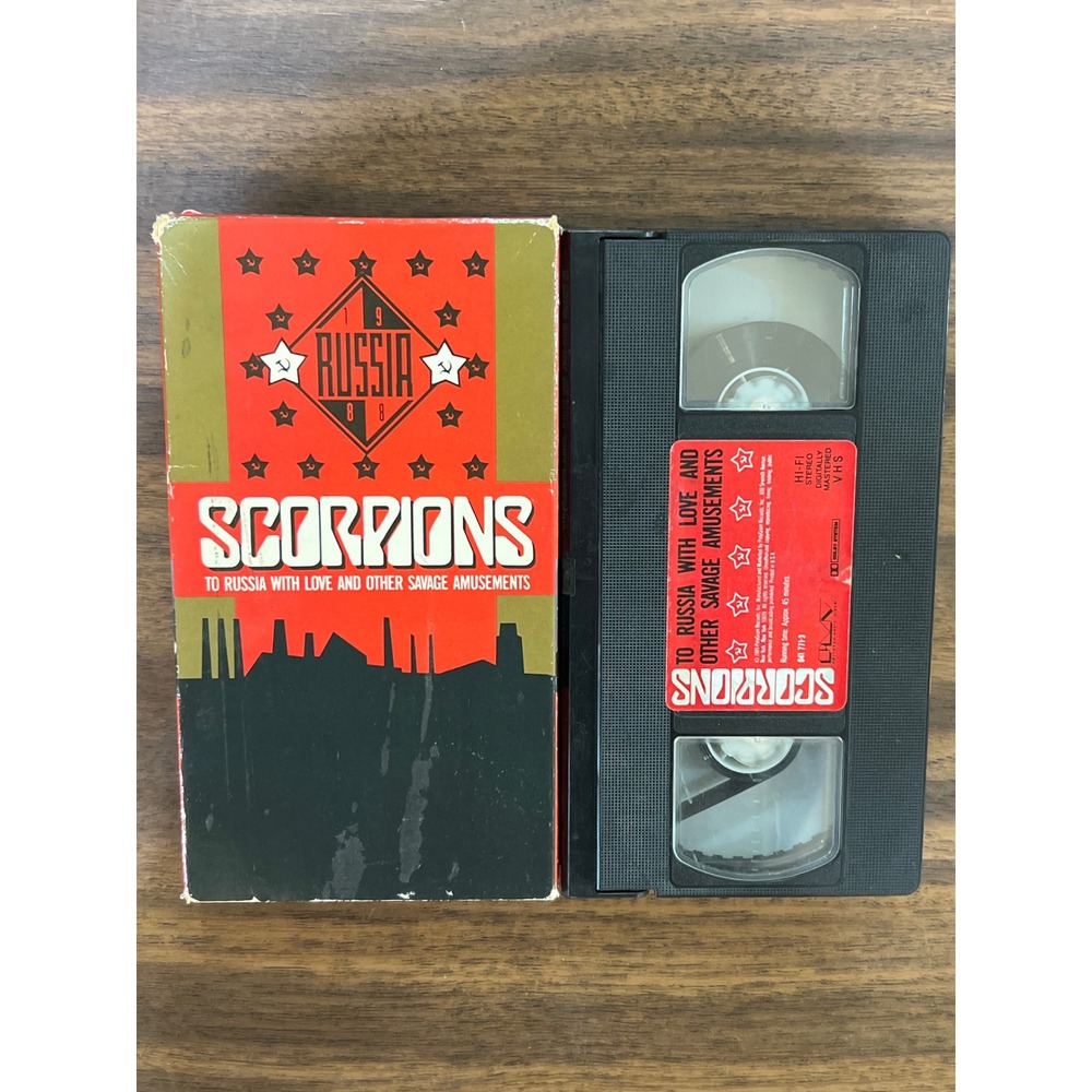 Scorpions To Russia With Love and Other Savage Amusements VHS 1988 Rock Concert